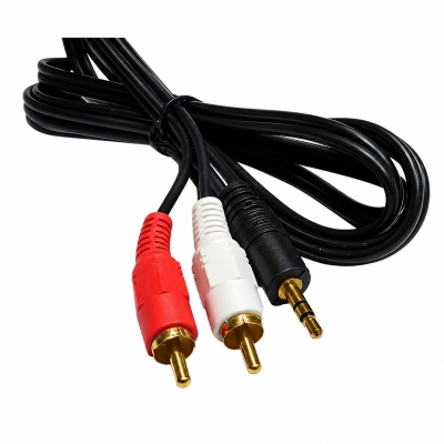Кабел жак 3.5-2RCA 1.5m. CABLE-2RCA-3.5/150