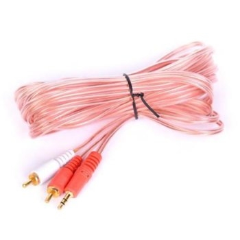 Кабел жак 3.5-2RCA 1.5m. CABLE-2RCA-3.5/150 HQ Silicone