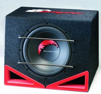 ТУБА DRAGSTER DER321 VENTED ENCLOSURE SINGLE WOOFER 300mm 12&quot; 300Watt RMS 600