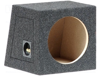 Туба 10" OB.PW01 Кутия на говорителя; пресована дървесина; 20л; 250mm; тъкан