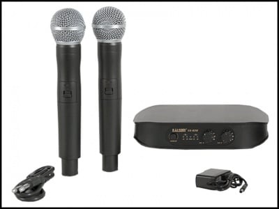 Микрофон безжичен ES-620 1 приемник 2 микрофона