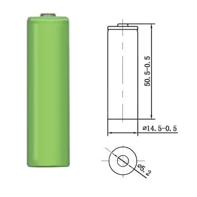 Акумулаторна батерия R6 1.2/2700ma PROJECT с изводи
