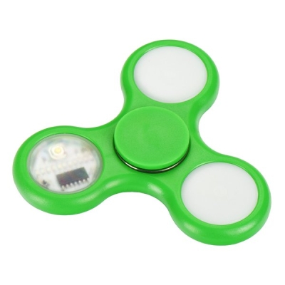 СПИНЕР FIDGET SPINNER LED 5 GREEN 5901737421265