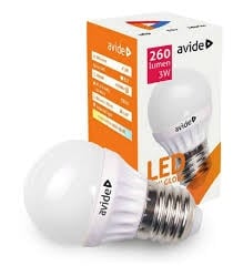Лампа LED AVIDE globe mini 3W 220V E27 G45 4500K 260 lumen 25000h