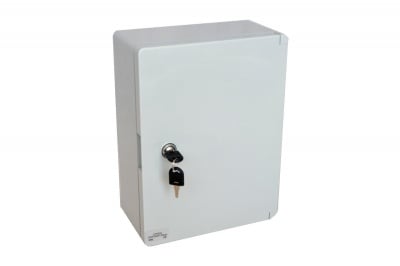 Табло CP5001 ABS 280/210/130 за електрически инсталации има опция за секретна ключалка