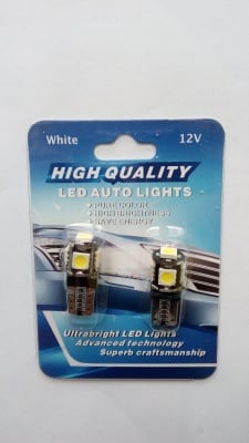 Автомобилна лампа LED T10E-B5005 12V T10 WHITE 1бр. Светодиодна лампа 12V бяла