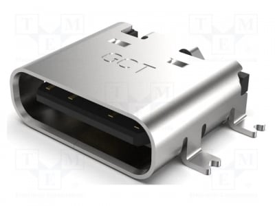 Гнездо USB TYPE C USB4110-GF-A Гнездо; USB C; Fully SMT; PIN: 16; хоризонтално; top board mount
