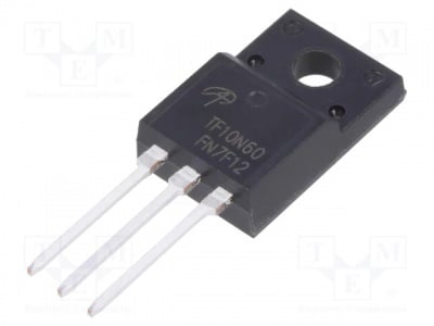 AOTF10N60 Транзистор N-MOSFET униполарен 600V 6,4A TO220F