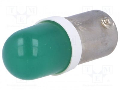 Лампа LED S-9LL230AC-G Лампа LED; зелен; BA9S; 230VAC