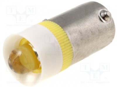 Лампа LLED-B9/24/Y Лампа LED; жълт; BA9S; 24VDC; 24VAC