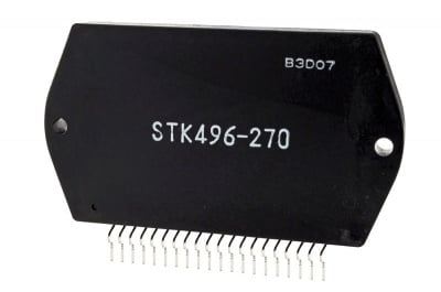 STK496-270 SIL20 power audio amplifier 2xNF-E,±..V,2x&gt;50W,THD=0.08%,(±....V/4-8om),20-SIL,Philips/...., SIL20 power audio amplifier