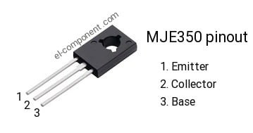 MJE350-CDI Транзистор PNP биполярен 300V 0,5A 20W TO126 P 300V 0,5A 20W NF/S-L, -/300V, 0,5A, 20W 2SA1156, 2SA1775