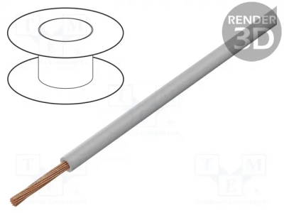 Кабел за автомобилна инсталация FLRY-B0.75-GY Кабел FLRY многожичен Cu 0,75mm2 PVC сив 60V 100m Клас:5