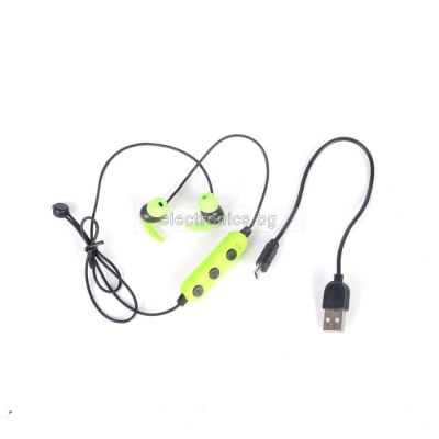 Безжични слушалки BLUETOOTH MS-101A, Bluetooth, Handsfree, микрофон, Зелени