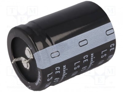 Кондензатор LLS1H123MELC Кондензатор: електролитен; THT; 12000uF; 50VDC; O35x40mm; ±20%