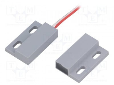 Магнитен датчик KMS-30-HP Рид контакт; Pком:70W; Външни разм:29x18,8x6,9mm; Връзка: кабел