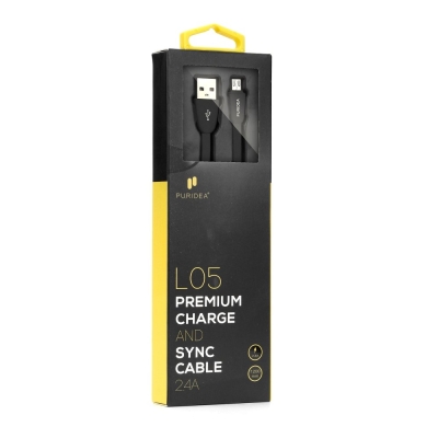 Кабел USB-USB micro черен L05 5901737924483