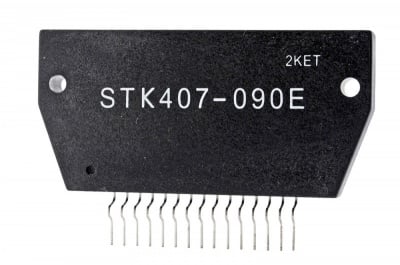 STK407-090E POW AMP 2*40W / 6E / 0.4% / 44