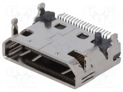 Гнездо HDMI mini 690-019-298-903 Конектор: mini HDMI; гнездо; PIN:19; позлатен; ъглови 90°; SMT