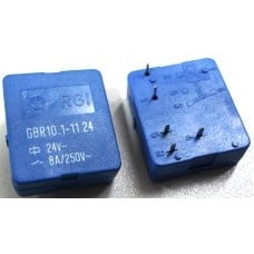 Реле електромагнитно GBR10.1-11.24 бобина 24VDC 250VAC/8A SPDT NO+NC
