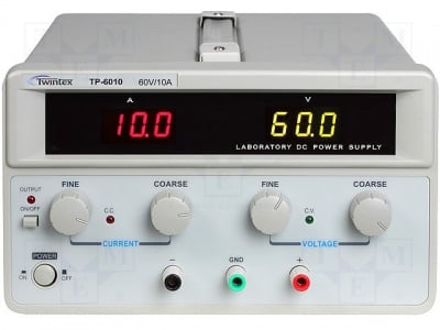 Лабораторно захранващо устройство TP-6010 Захранване: лабораторен; Канали:1; 0?60VDC; 0?10A