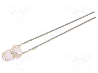 Светодиод OSO5JA3131A-12V LED; 3mm; оранжев; 1120-1560mcd; 30°; Чело: изпъкнал; Растер:2,54mm