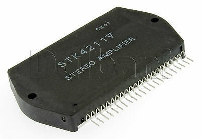 STK4211V SIP-22 2ch./1packge, +- Power Supply Built-in Muting Circuit 25W/ch. ~ 70W/ch. THD=0.02%