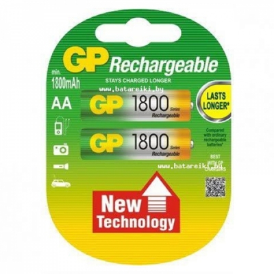 Акумулаторна батерия R6 1.2/1800 GP GP 1800AAHC-2UE2 цена за 1 брой