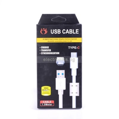 Кабел USB A/C TCAB-259-2 1m TYPE-C CABLE-168/1 USB Type-C WHITE