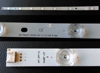 Светодиодна лента подсветка LED STRIP 32&quot; LG POLA2.0 32LN54 B подсветка 32&quot; 7 диода 3V 590mm (LS50)