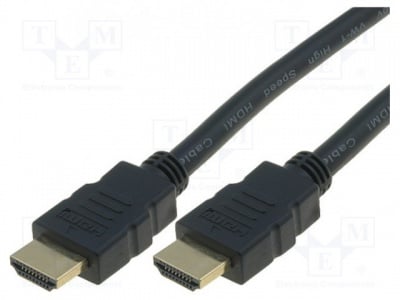 Кабел HDMI-HDMI CG511-100-PB Кабел; HDMI 1.4; HDMI щепсел,от двете страни; 10m; черен