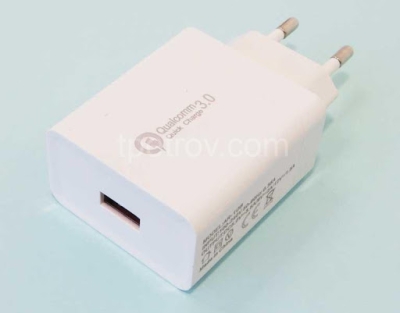 Адаптер импулсен 220V USB 5V 3.5A QUALCOMM AR-108 3.0 OMEGA