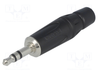 Жак KS3PB Щепсел; Jack 3,5mm; мъжки; stereo; прав; на проводник; запояване