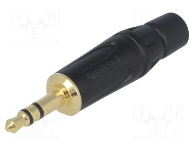Жак KS3PB-AU Щепсел; Jack 3,5mm; мъжки; stereo; прав; на проводник; запояване