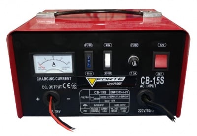 Зарядно устройство за акумулатори 2/24VDC, 15A, PREMIUMHD, 230VAC, кабели с щипки CB-15S