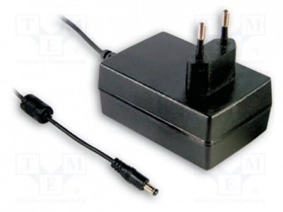 Захранващ адаптер GSM36E15-P1J Захранване: импулсно; 15VDC; 2,4A; Кон: 5,5/2,1; 36W; Щепсел: EU