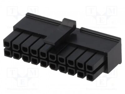 Конектор MOLEX MX-43025-2000 Щепсел; проводник-платка; женски; Micro-Fit 3.0; 3mm; PIN: 20
