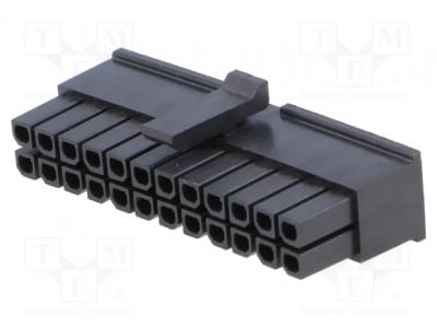 Конектор MOLEX MX-43025-2400 Щепсел; проводник-платка; женски; Micro-Fit 3.0; 3mm; PIN: 24
