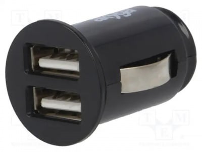 Зарядно за автомобилна запалка AK-CH-01 Автомобилно захранване USB A гнездо Захранващо напрежение 12?24VDC 5V/1A