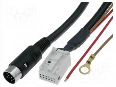 Кабел за CD чейнджър CD-RF.07 Кабел за CD чейнджър DIN 13pin щепсел Quadlock 12pin Audi VW
