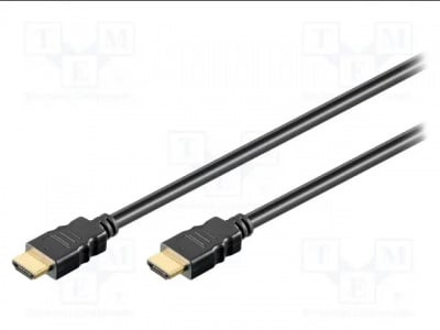 Кабел HDMI-HDMI HDMI.HE010.030 Кабел HDMI 1.4 HDMI щепсел от двете страни 3m черен