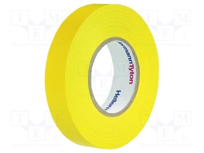 Изолирбанд HTAPE-FLX-15YE Лента електроизолационна W 15mm L 10m Thk 0,15mm жълт 220%