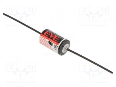 Литиева батерия EVE-ER14250/CNA Батерия литиева 3,6V 1/2AA 1/2R6 аксиални O14,5x25,4mm