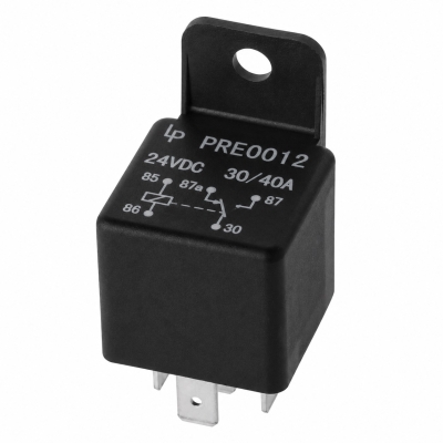 РЕЛЕЕлектромагнитно автомобилно реле бобина с диод 12VDC/30A SPDT - NO + NC, AS403D