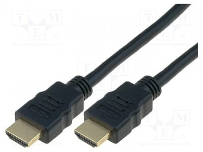 Кабел HDMI-HDMI AK-330107-100-S Кабел HDMI 1.4 HDMI щепсел от двете страни 10m черен