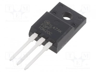 FQPF10N20C Транзистор N-MOSFET униполарен 200V 6A 38W TO220FP