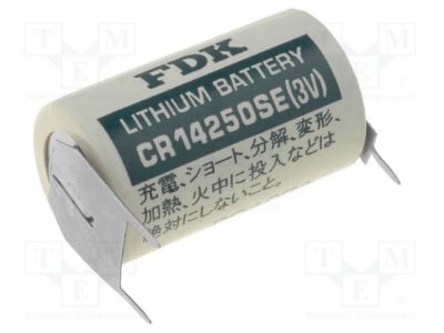 Литиева батерия BAT-CR14250SE-D Батерия литиева 3V 1/2AA,1/2R6 CR14250 850mAh незаредена