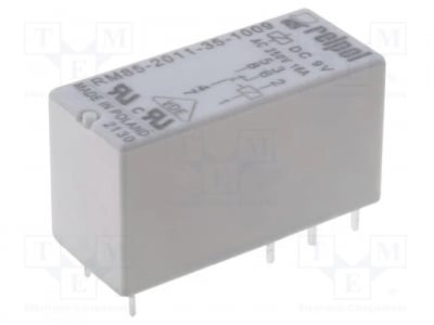 Реле 9VDC 16A RM85-2011-35-1009 Реле електромагнитно SPDT Uбобина: 9VDC Iконтакти макс: 16A