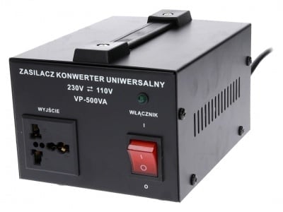 Конвертор на напрежение VP-500VA, 220/110VAC, 300W