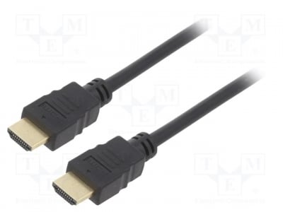 Кабел HDMI-HDMI GOOBAY-60608 Кабел HDMI 1.4 HDMI щепсел от двете страни 0,5m черен 30AWG